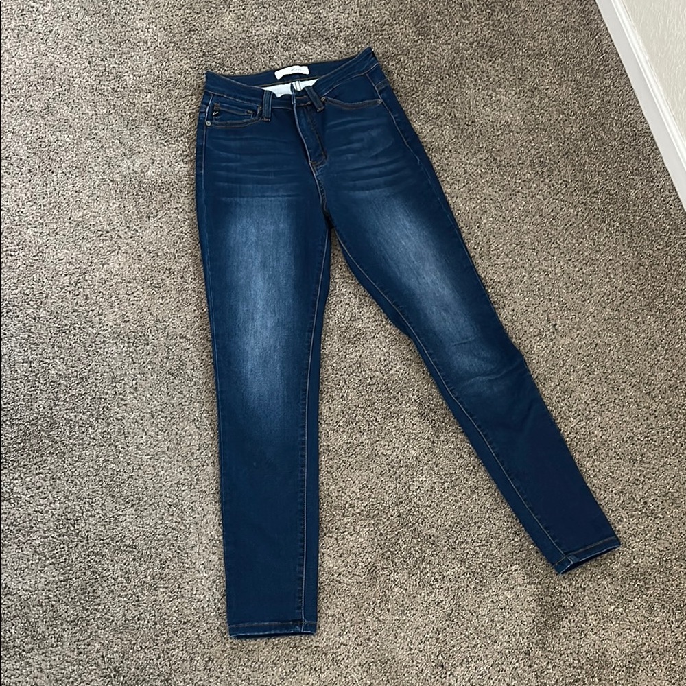 KanCan Blue Skinny Jeans High-Rise Tapered